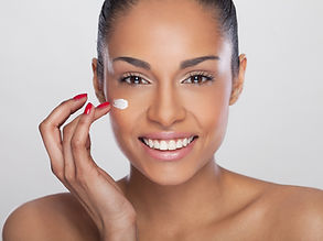 Model Applying Cream