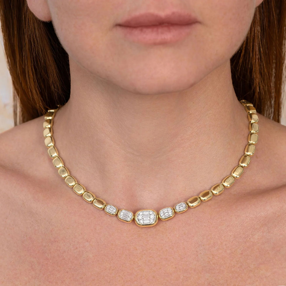 Thumbnail: Mosaic Pebble Necklace