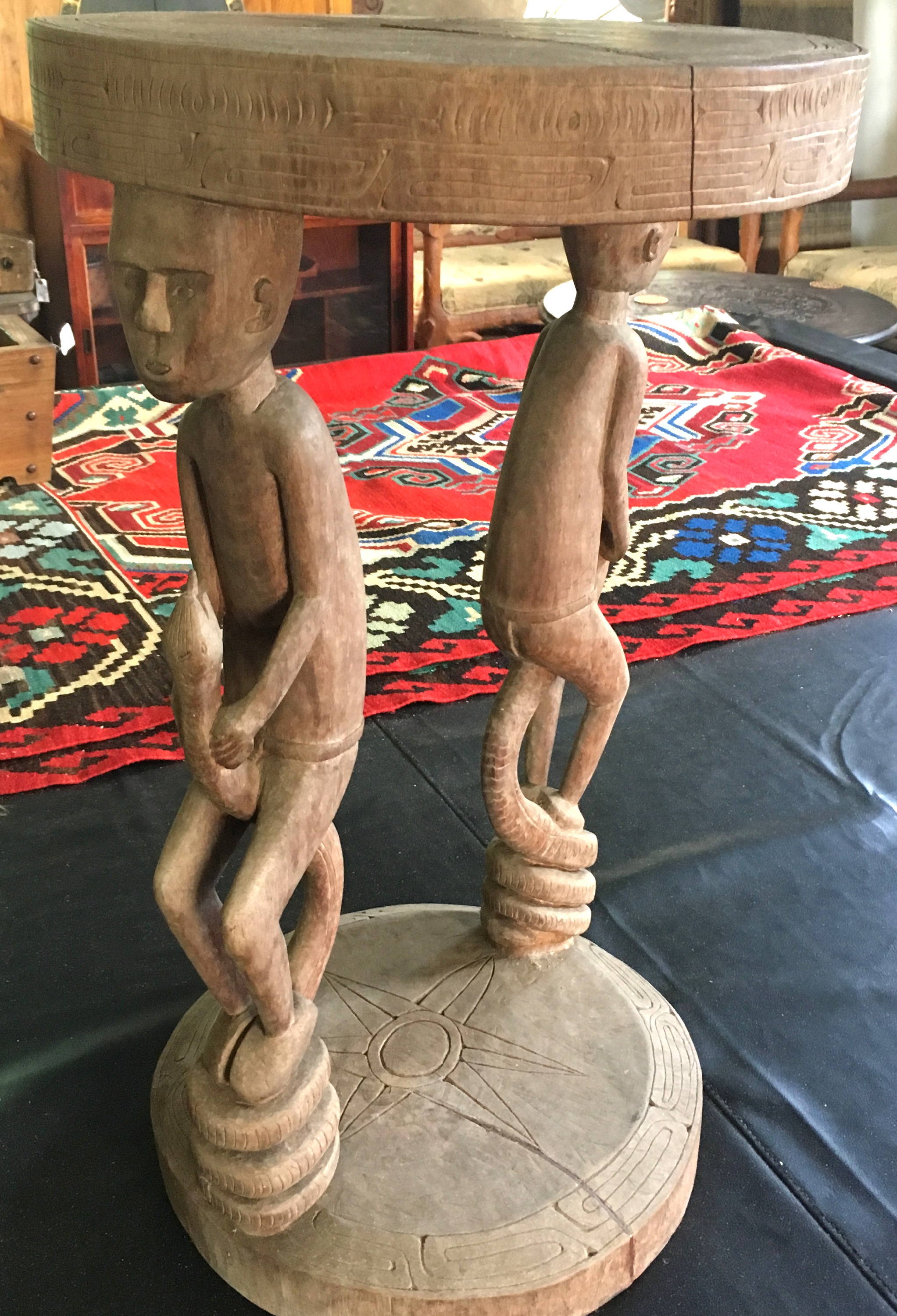 PNG Carved Side Table