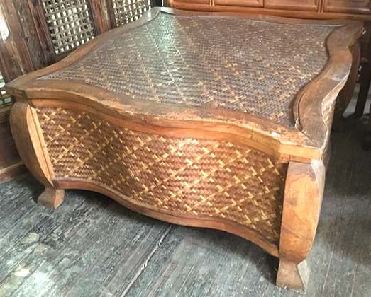 Large Ratan Coffee Table