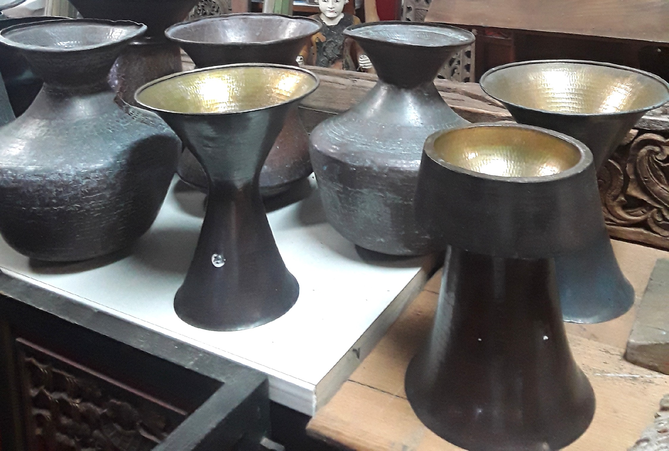 Javanese Brass Pots