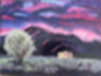 18_ x 24_ Magenta Sky over RC Gorman House_