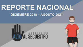 DISMINUCIÓN DE SECUESTRO EN EL MES DE AGOSTO 2021