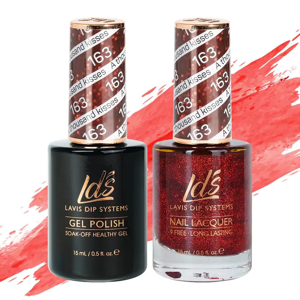 LDS HEALTHY GEL & LACQUER LDS Gel Nail Polish Duo - 163 Glitter Colors - A Thous