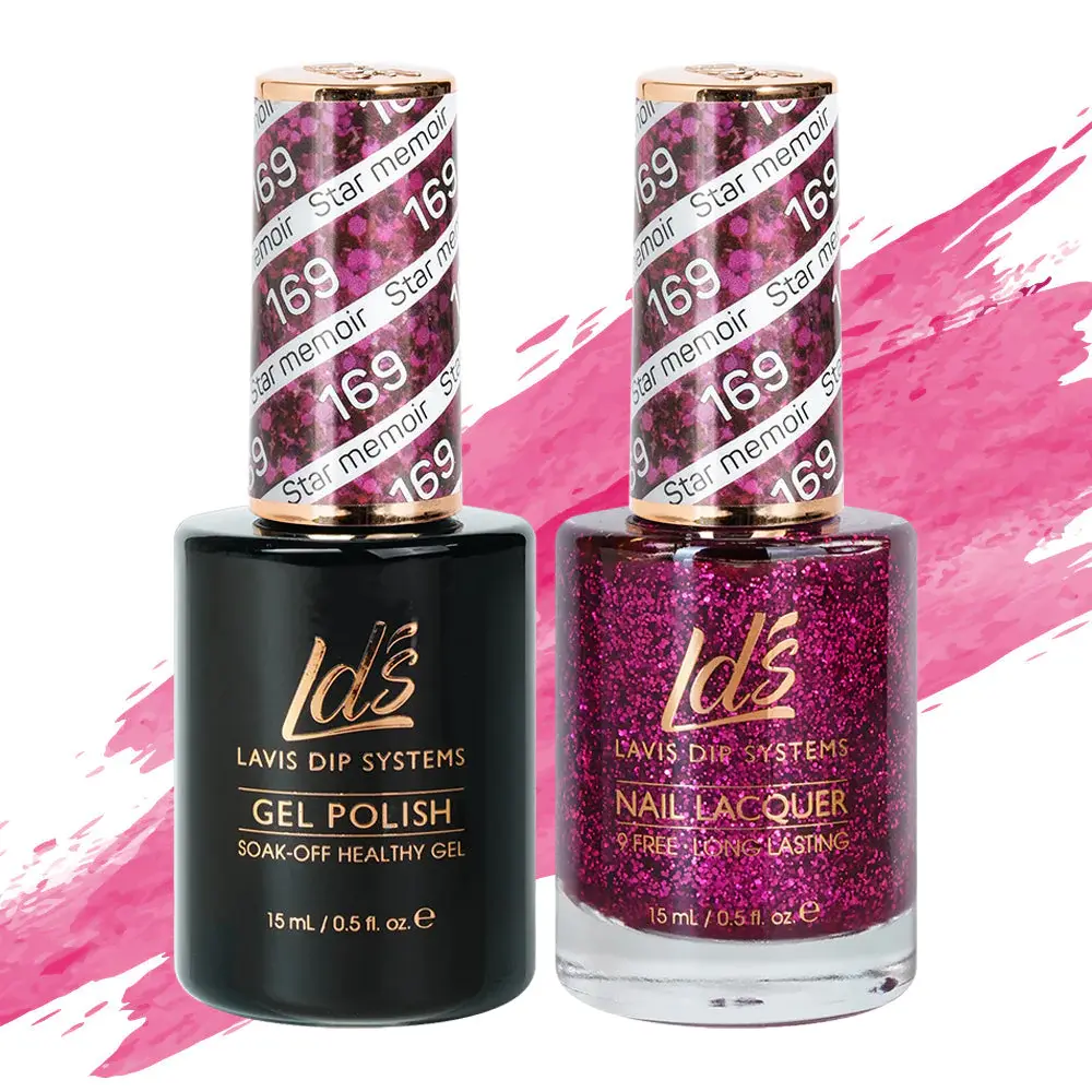 LDS HEALTHY GEL & LACQUER LDS Gel Nail Polish Duo - 169 Glitter Colors - Star Me