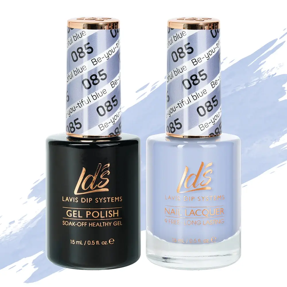 LDS HEALTHY GEL & LACQUER LDS Gel Nail Polish Duo - 085 Blue Colors - Be-You-Tif