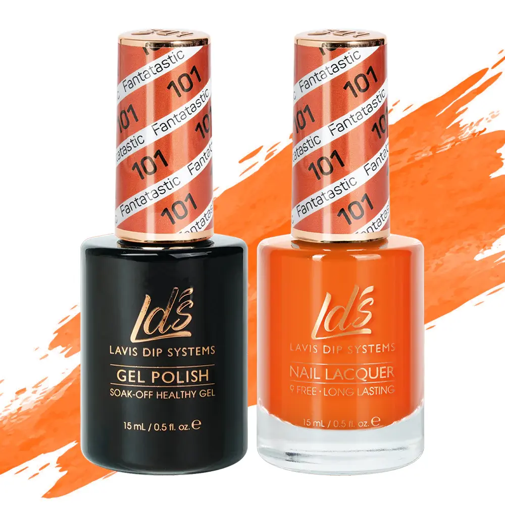 LDS HEALTHY GEL & LACQUER LDS Gel Nail Polish Duo - 101 Orange Colors - Fantatas