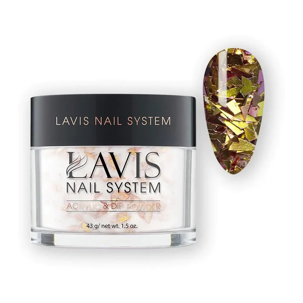 LAVIS IRREGULAR FLAKES GLITTER IG22 - ACRYLIC & DIP POWDER 1.5 OZ