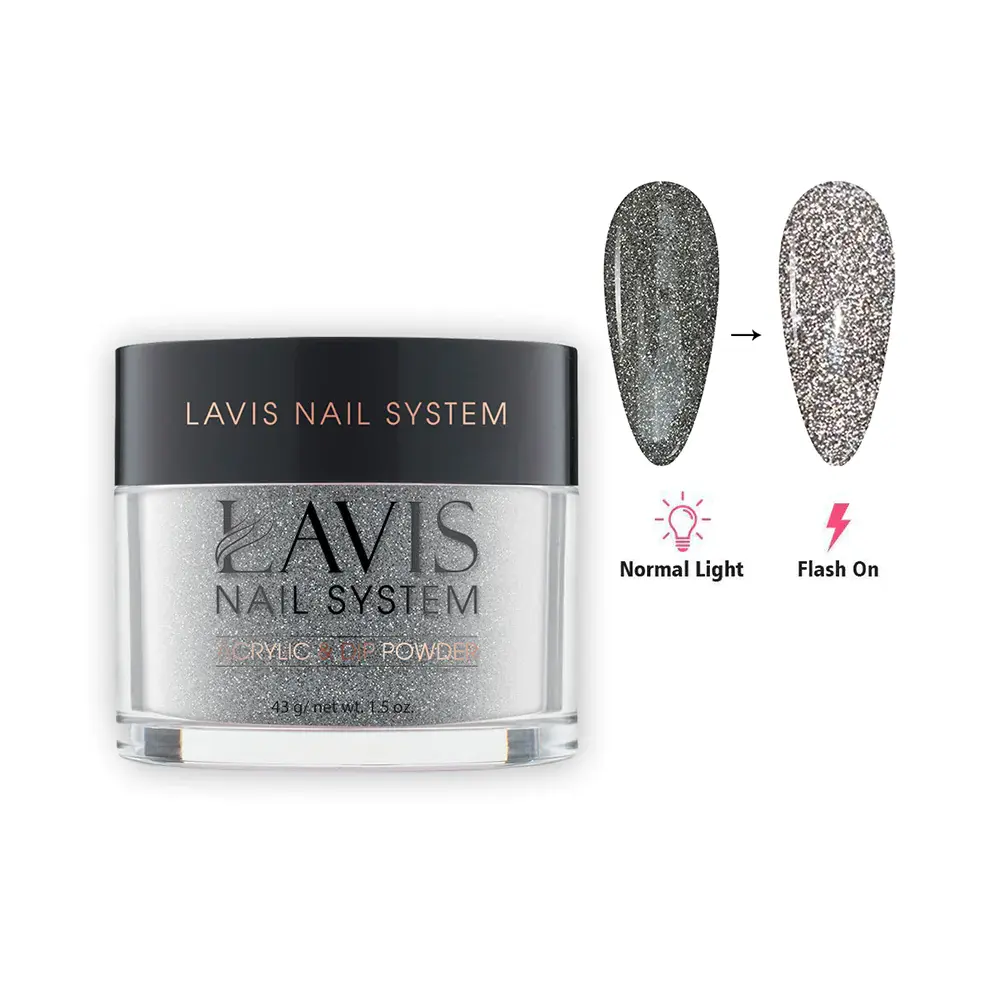 LAVIS DIAMOND FLASH GLITTER DF07 - ACRYLIC & DIP POWDER 1.5 OZ