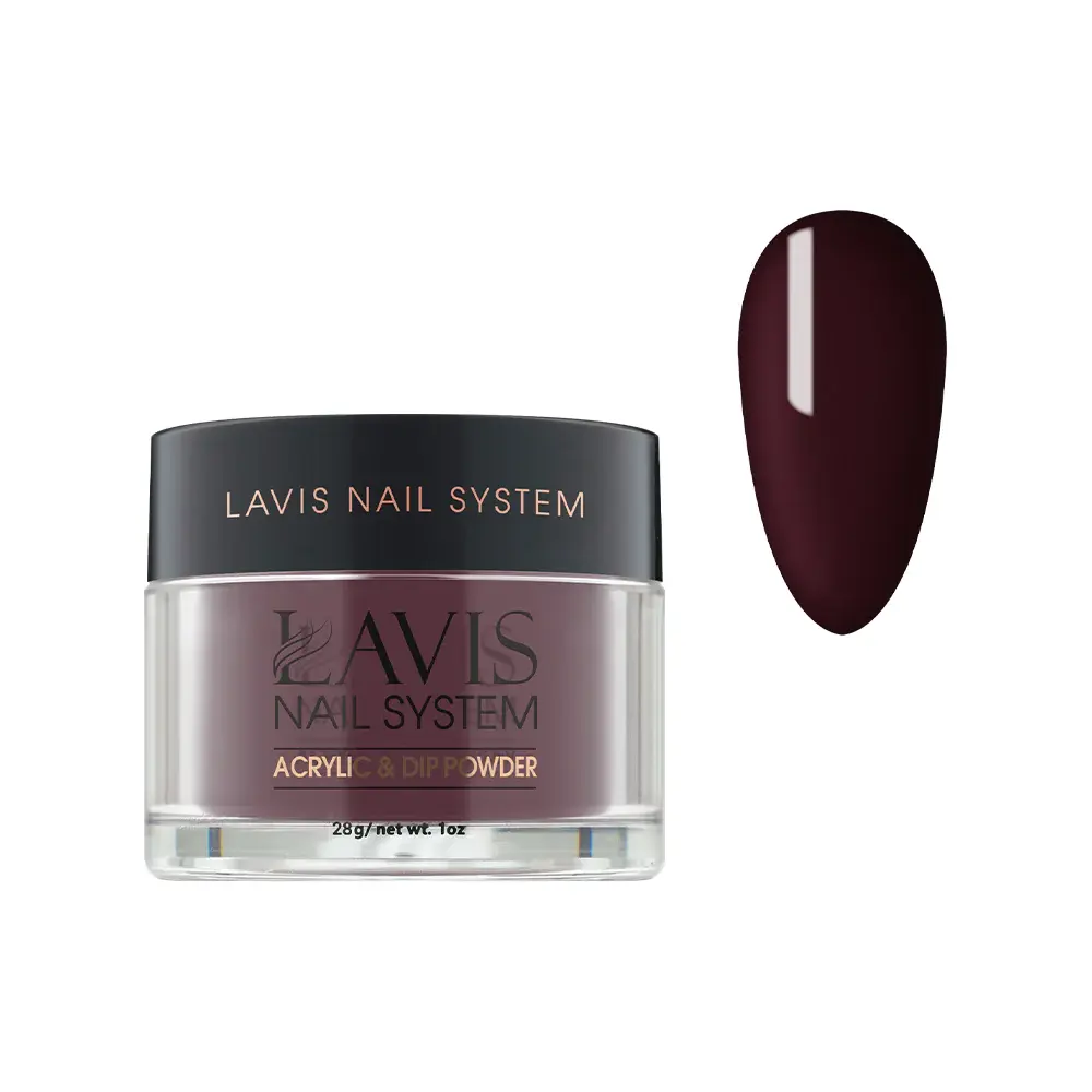 LAVIS ACRYLIC POWDER - 215 MERLOT - PLUM