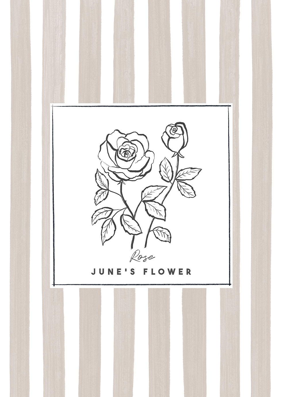 Thumbnail: Birth Month Flower Print