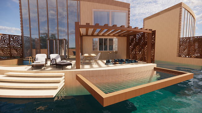 Hermit Crab_Seaphia_Floating Villa_Villa Flotante_Render_Exterior