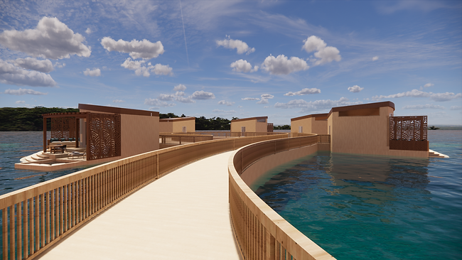 Hermit Crab_Seaphia_Floating Villa_Villa Flotante_Render_Exterior