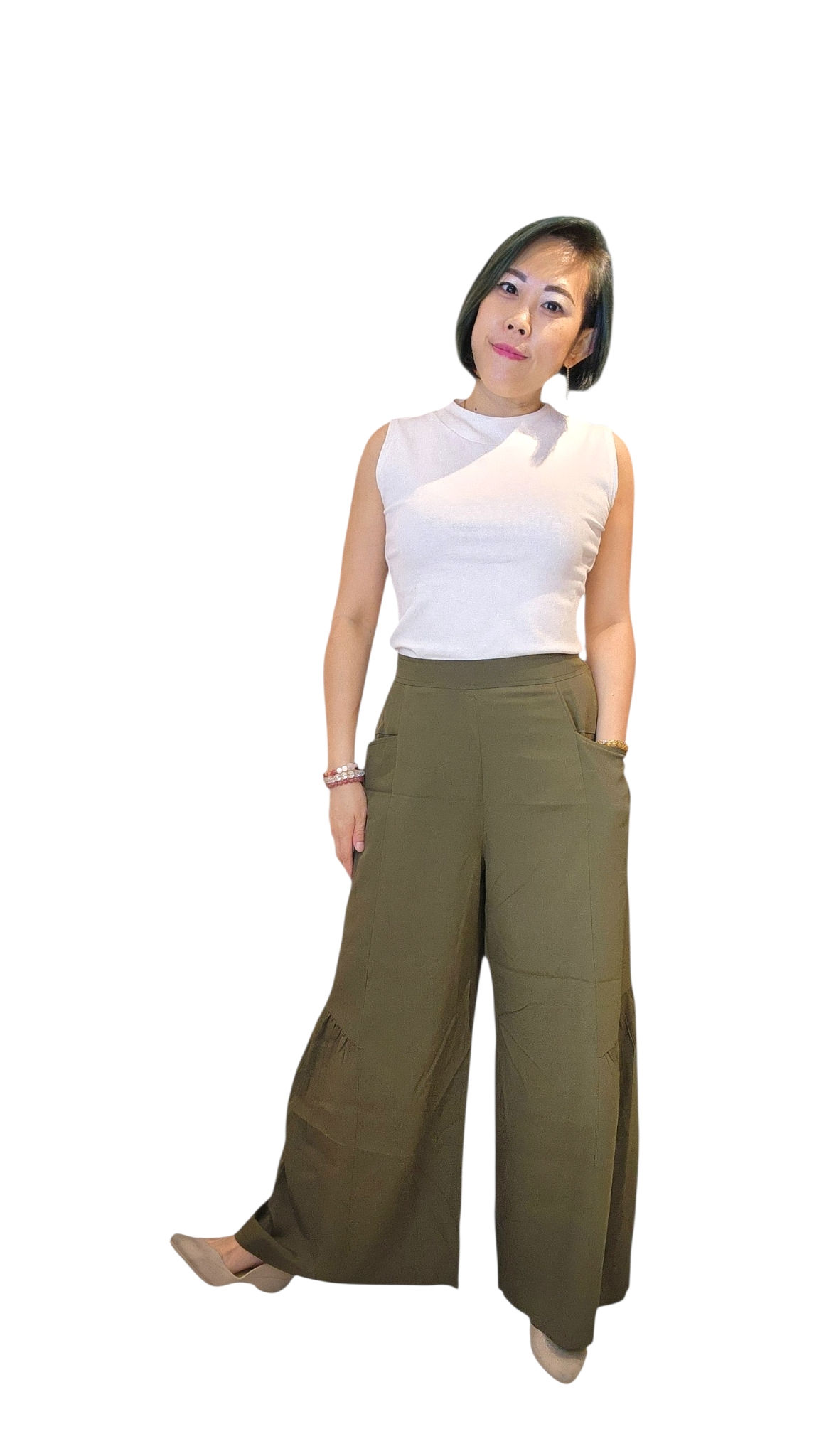 NK 2/2/69 Cotton Pants In Green
