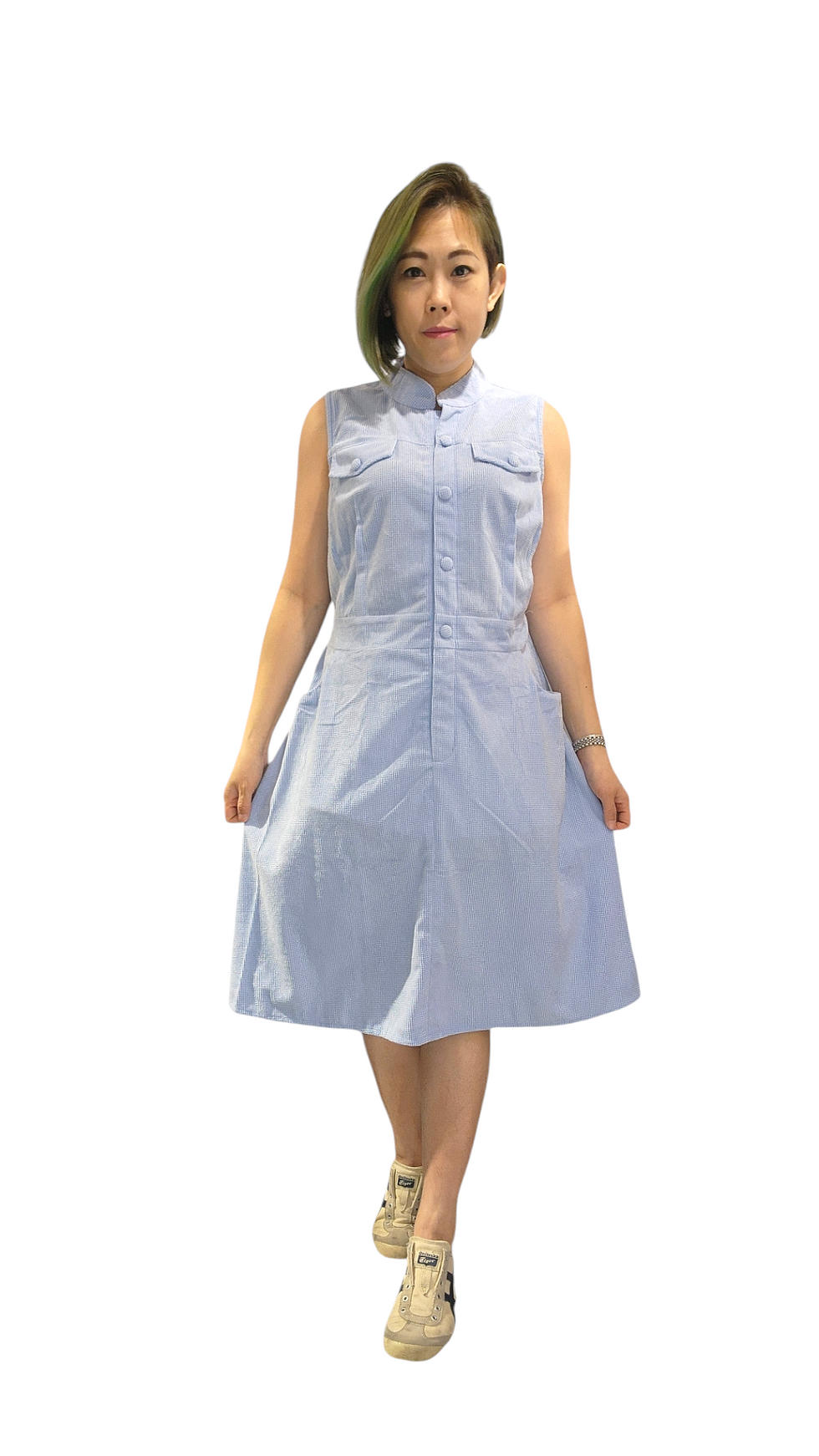 NK 20/9 Corduroy Dress In Blue