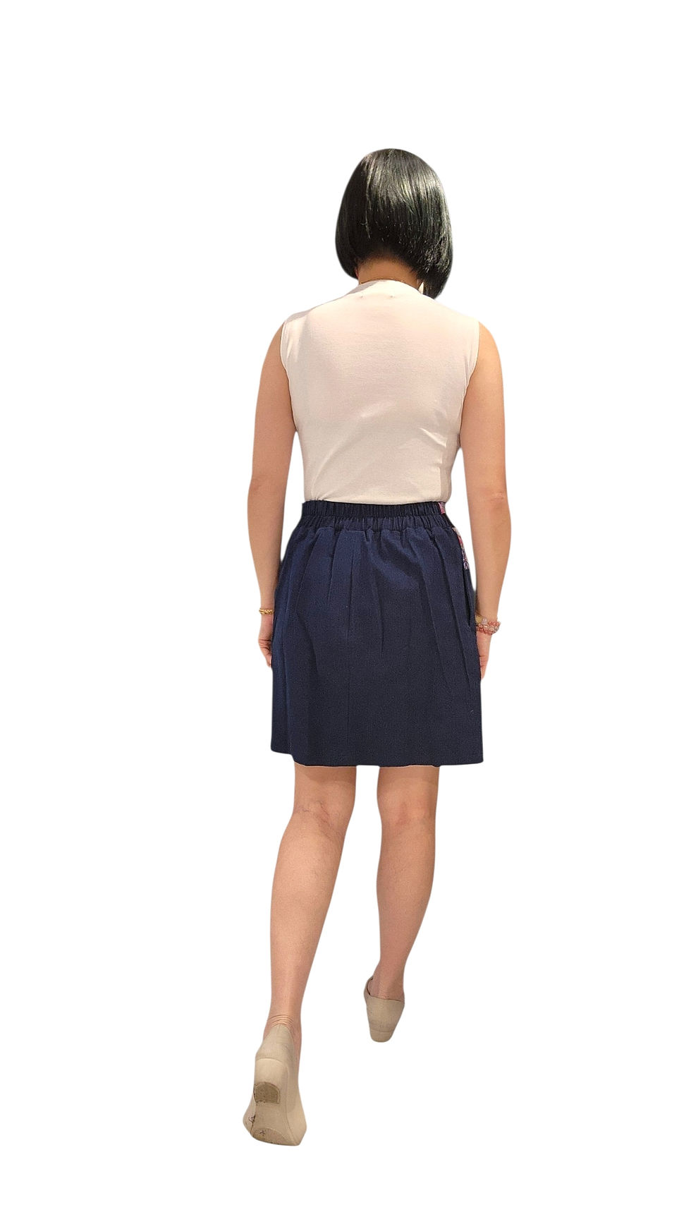 Thumbnail: NK 9/2/69E Batik Denim Skirt