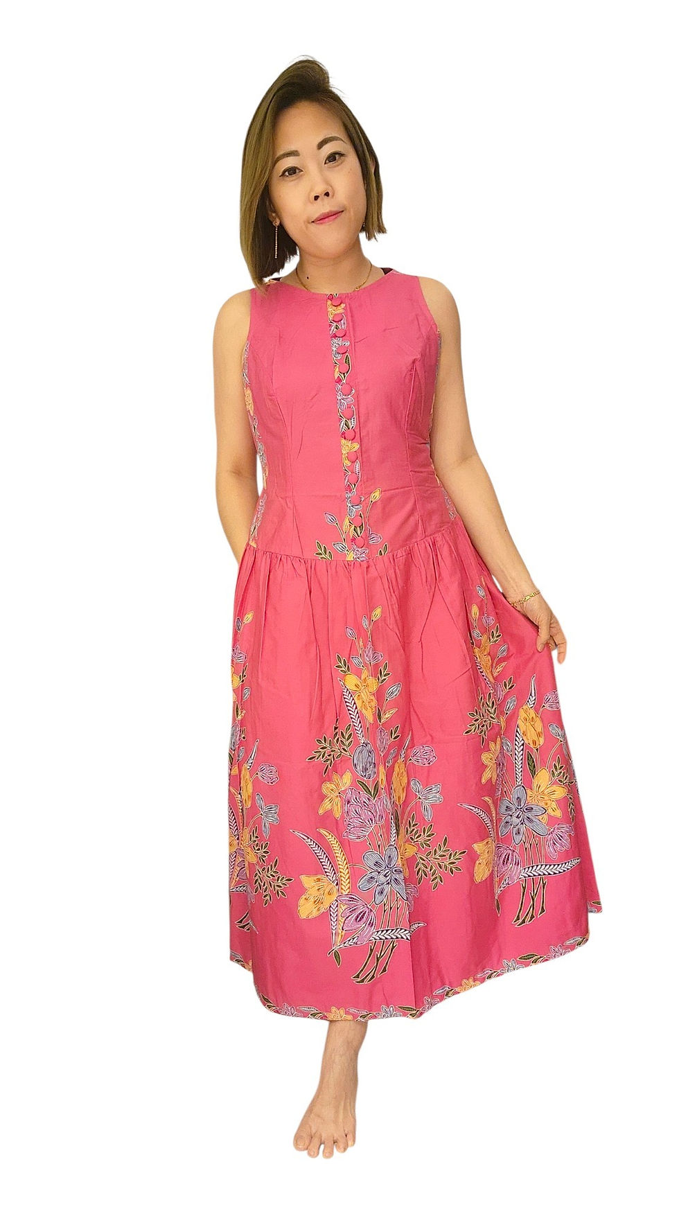 Thumbnail: NK 54/2/69C Batik Dress