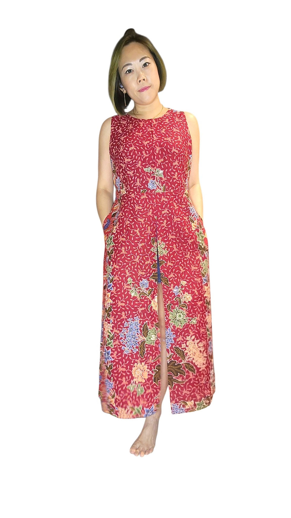 Thumbnail: NK 52-2-69E Batik Tunic Top
