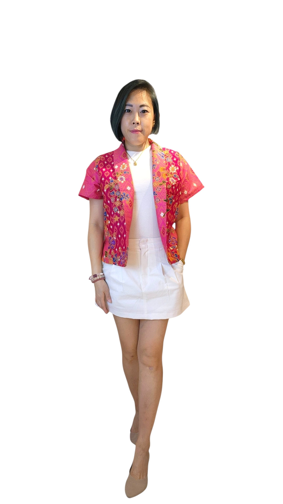 NK 10-2-69F Batik Overlay Jacket 