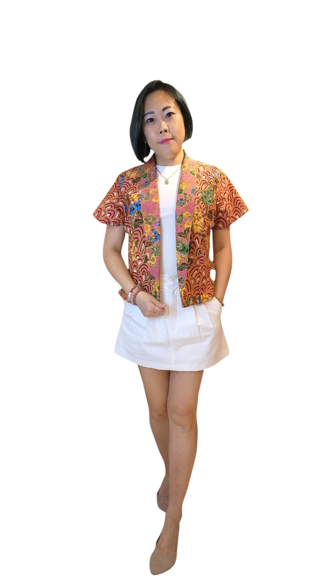 NK 10-2-69A Batik Overlay Jacket 