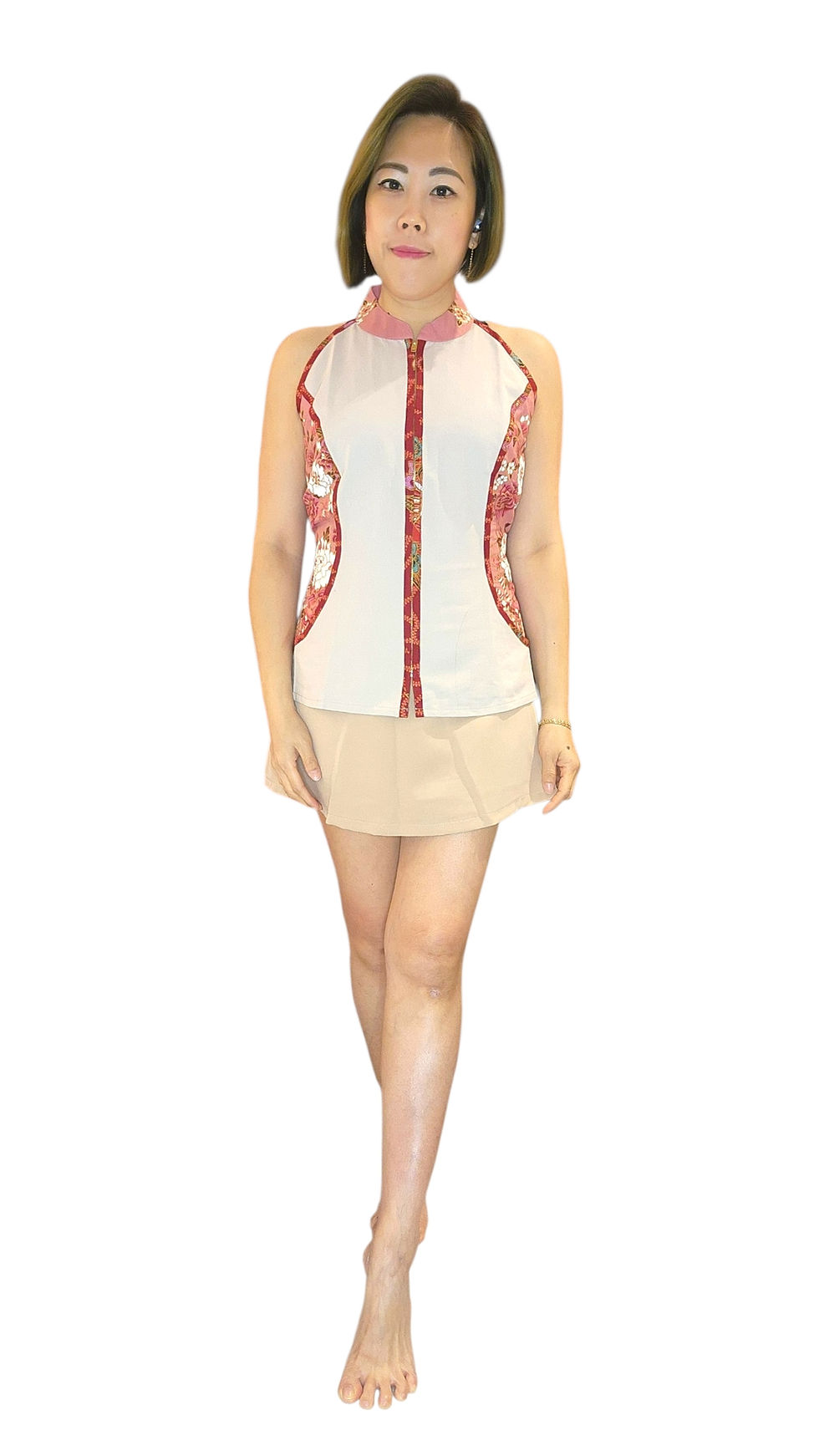 Thumbnail: NK 4-2-69A Denim+Batik Top