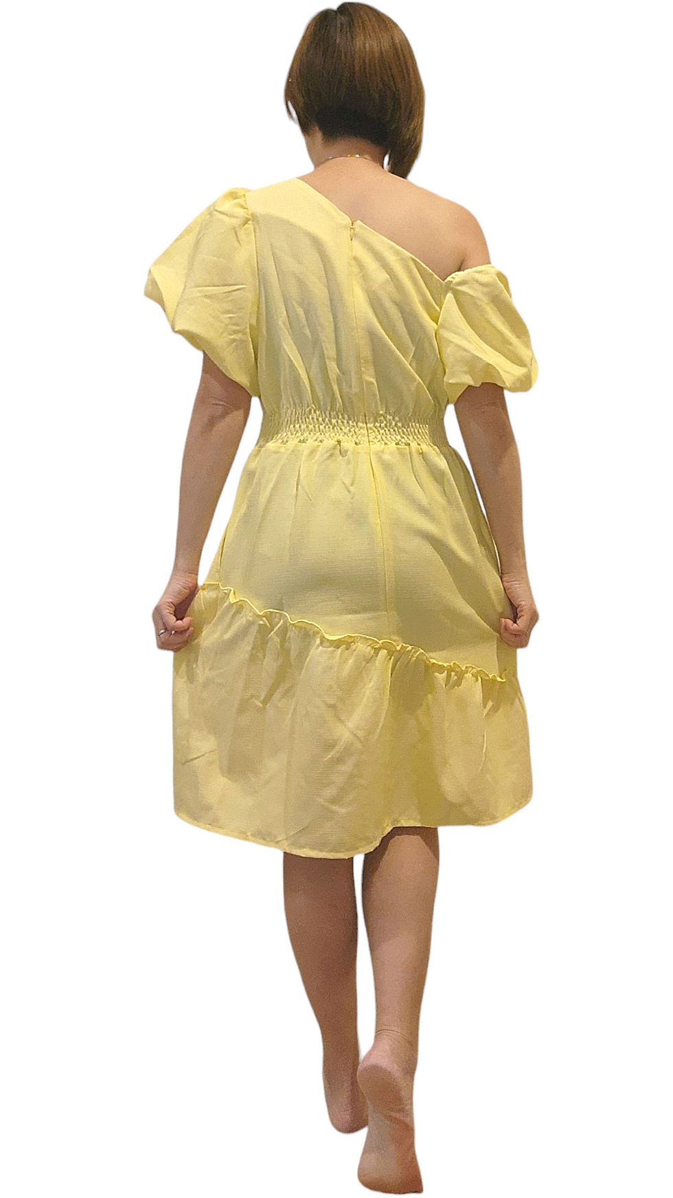 Thumbnail: NK 15/13 Cotton Plain Dress In Yellow