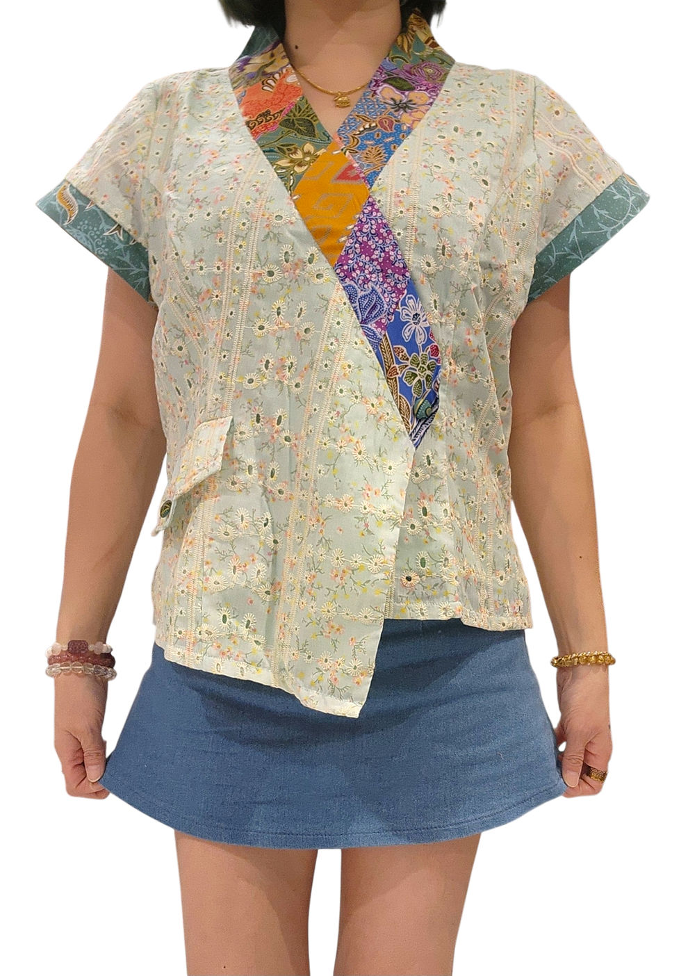 Thumbnail: NK 6-3-68B Eyelet + Batik Top