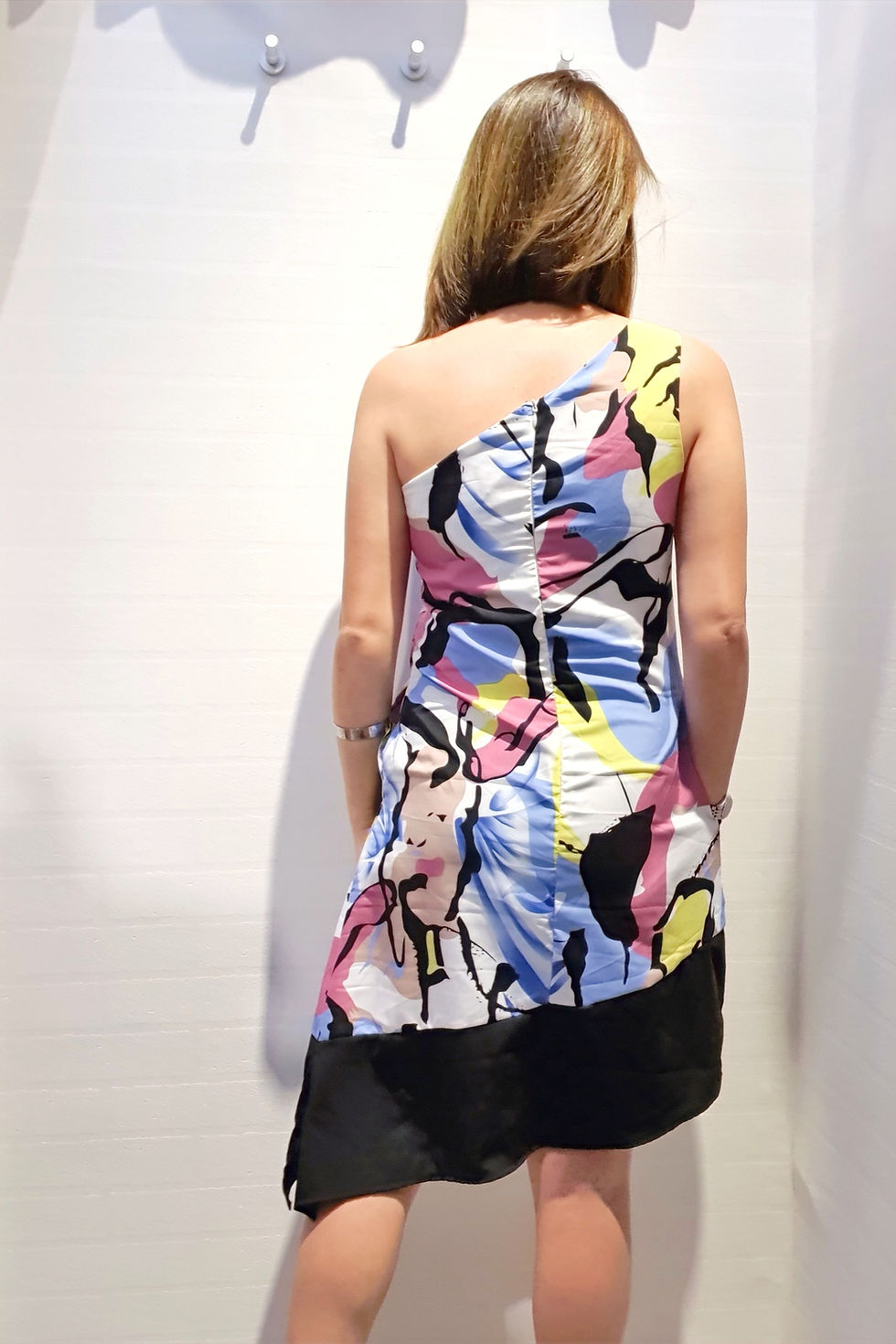 Thumbnail: Toga Blueish Abstract Printed Dress