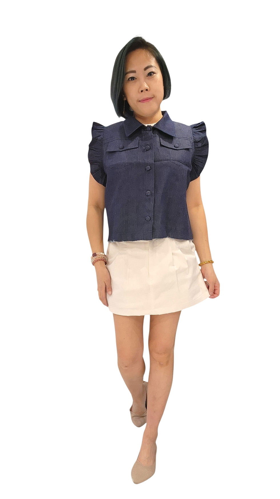 Thumbnail: NK 61-2-69C Denim Top