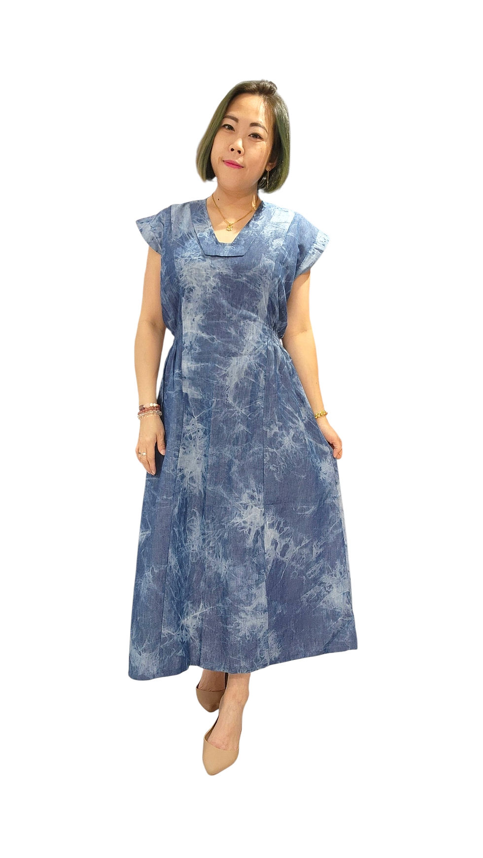 Thumbnail: NK 13-6-69A Soft Denim Dress
