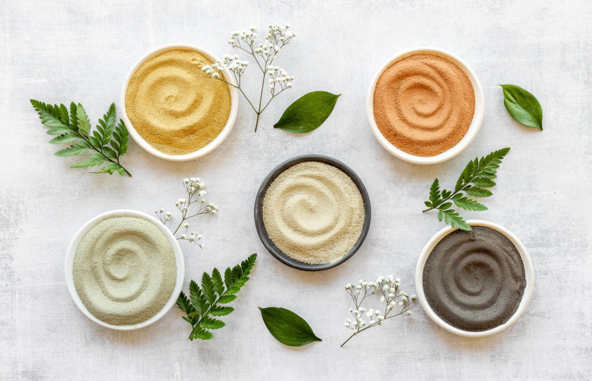 Mineral clay treatments (targeted clay masks)