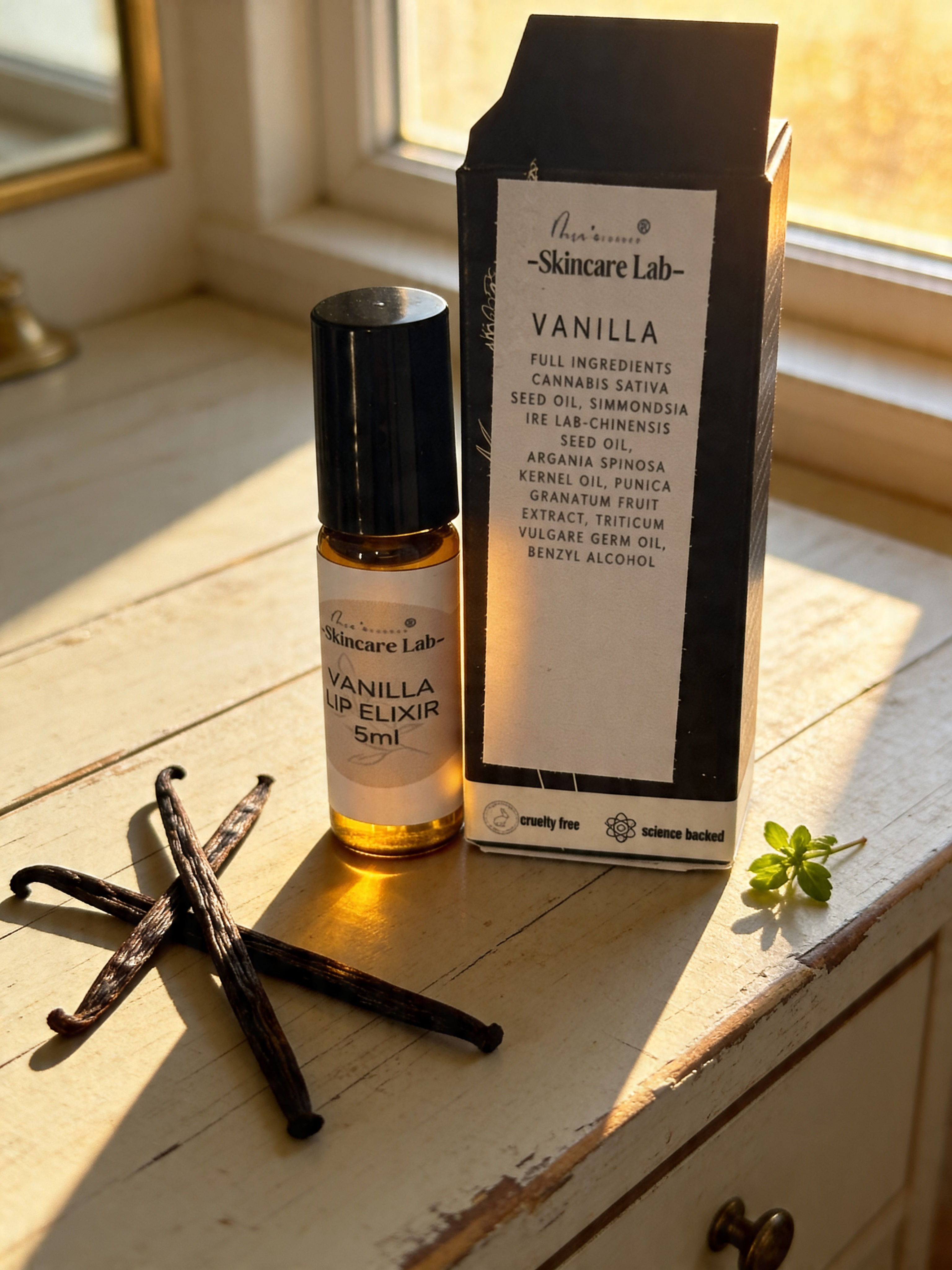 Award winning vanilla lip elixir