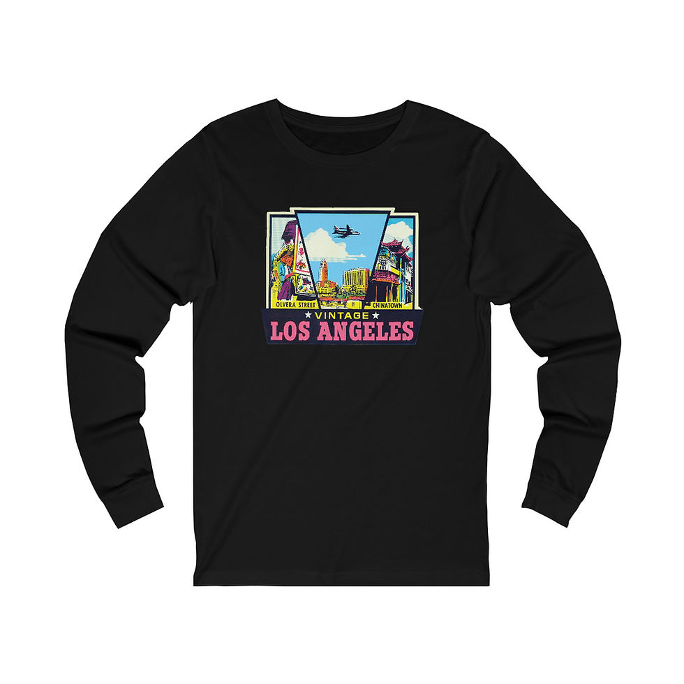 Thumbnail: Vintage LA Olvera Street/Chinatown Unisex Long Sleeve T-Shirt
