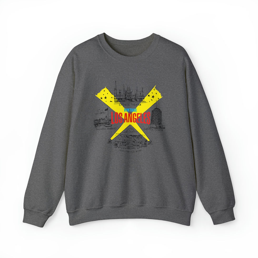Thumbnail: Vintage LA Attractions - Unisex Crewneck Sweatshirt