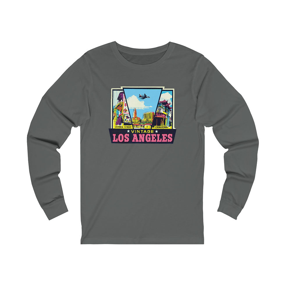 Thumbnail: Vintage LA Olvera Street/Chinatown Unisex Long Sleeve T-Shirt