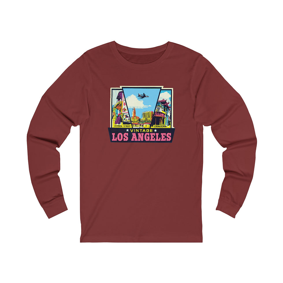Thumbnail: Vintage LA Olvera Street/Chinatown Unisex Long Sleeve T-Shirt