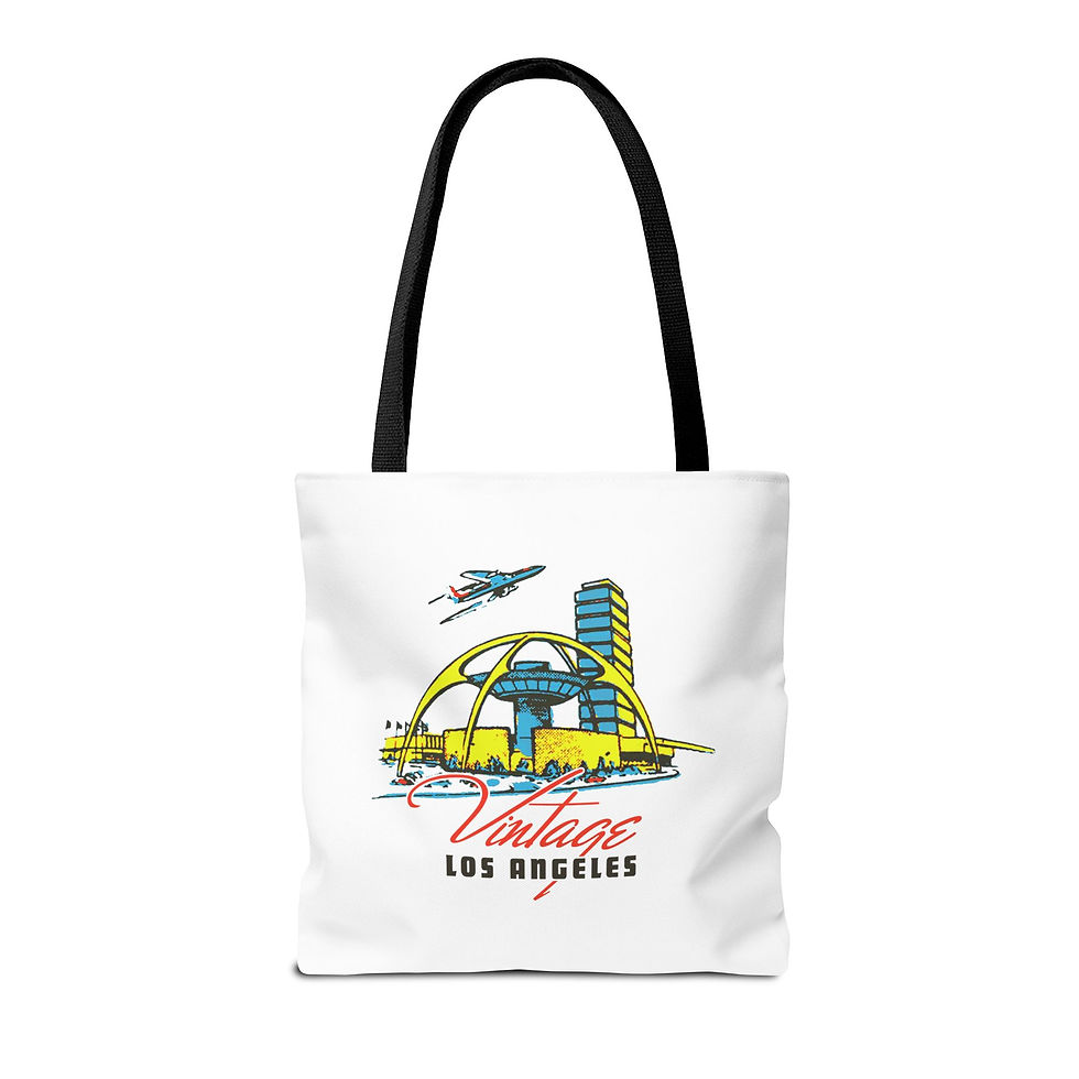 Thumbnail: LAX Theme Building - Tote Bag in White