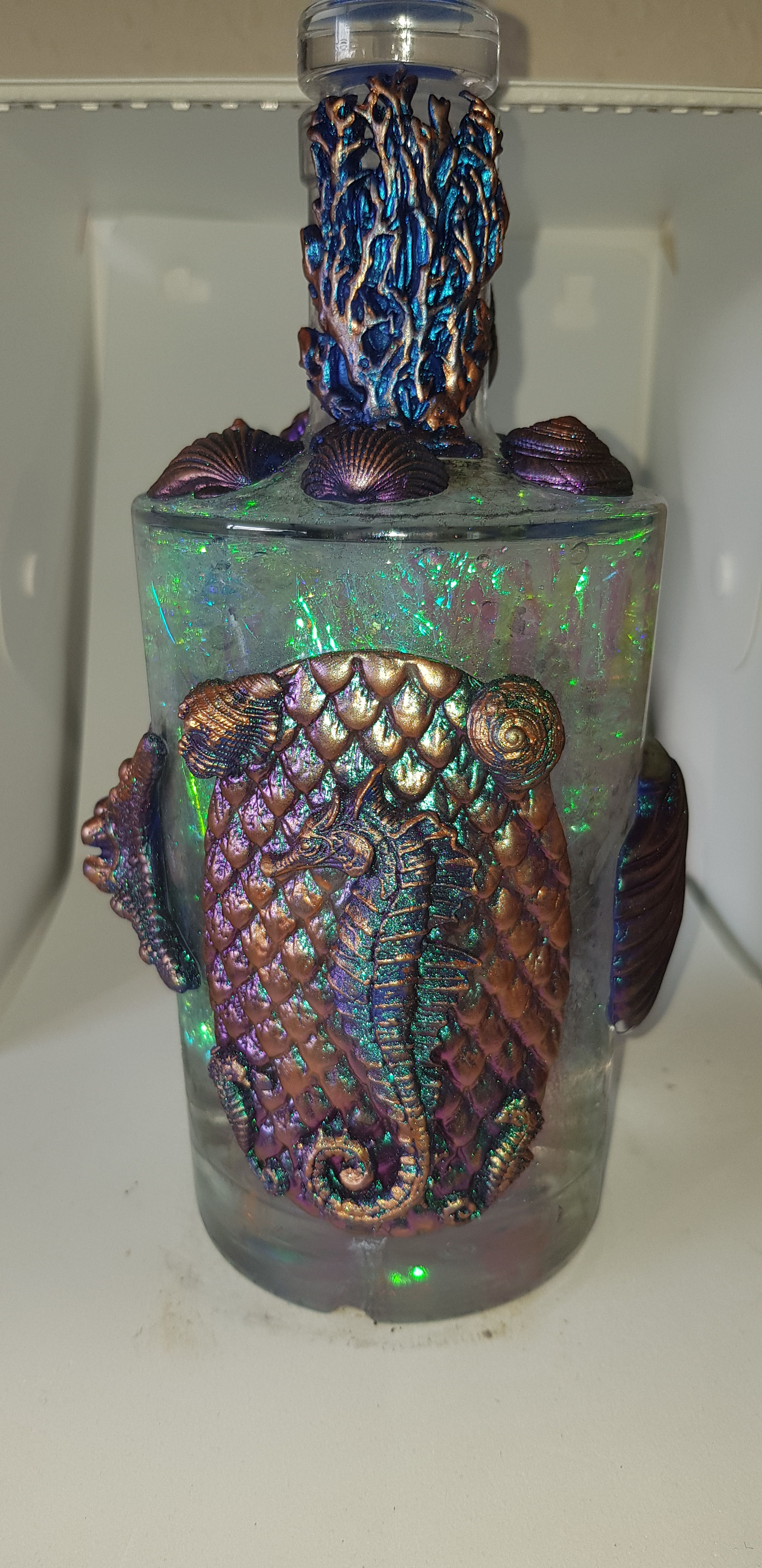 Seaside Mermaid *Breathing* Potion Bottle .. No. 236 ..