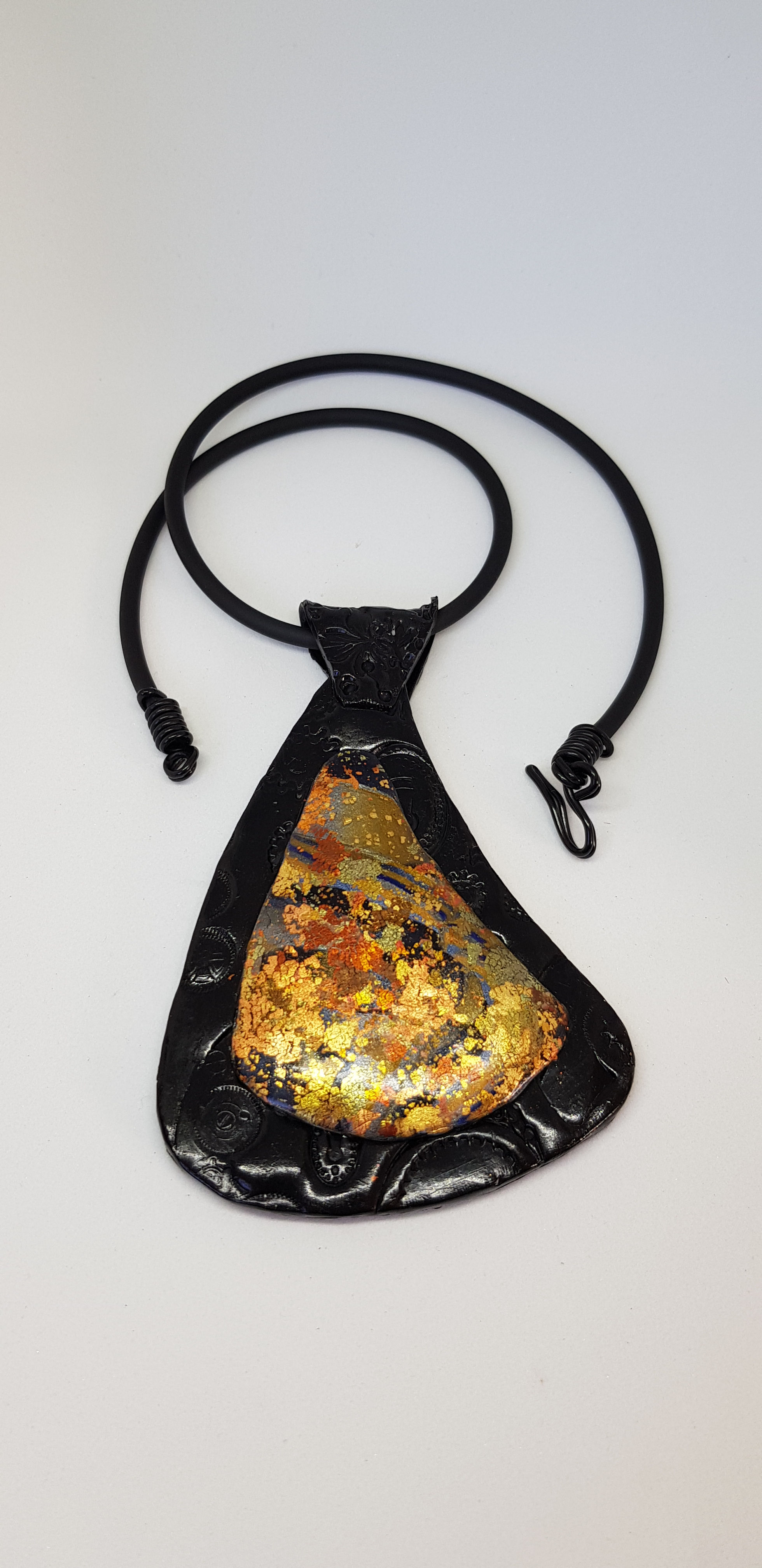 Autumnal Metallics Amulet Pendant .. No. 52 ..