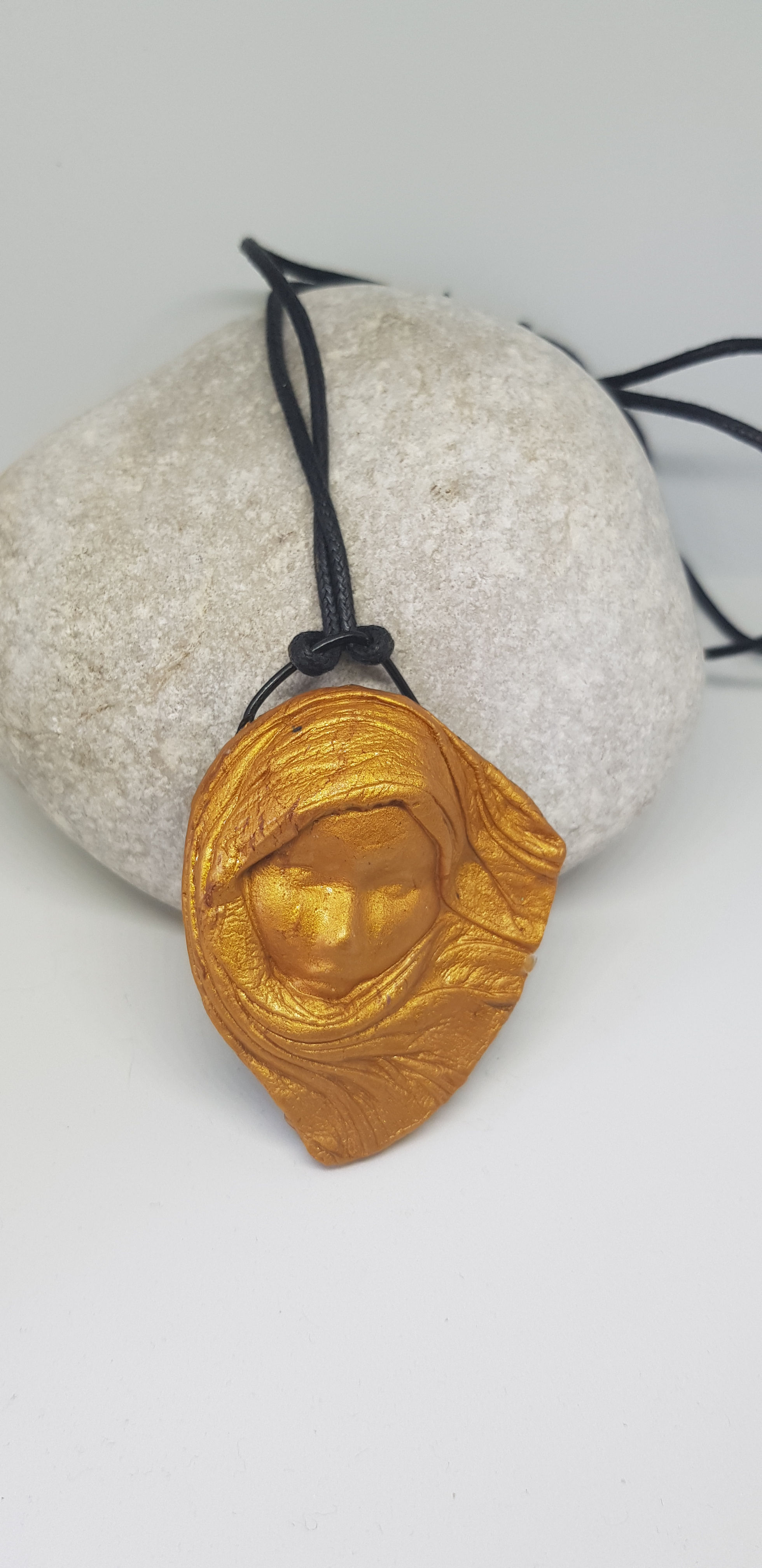 Gold Scarfe Lady Amulet Pendant .. No.63 ..