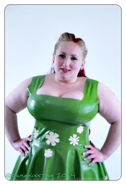 Thumbnail: *Asta* Phoenixx Dress .. Plus Size Latex .. SS2010
