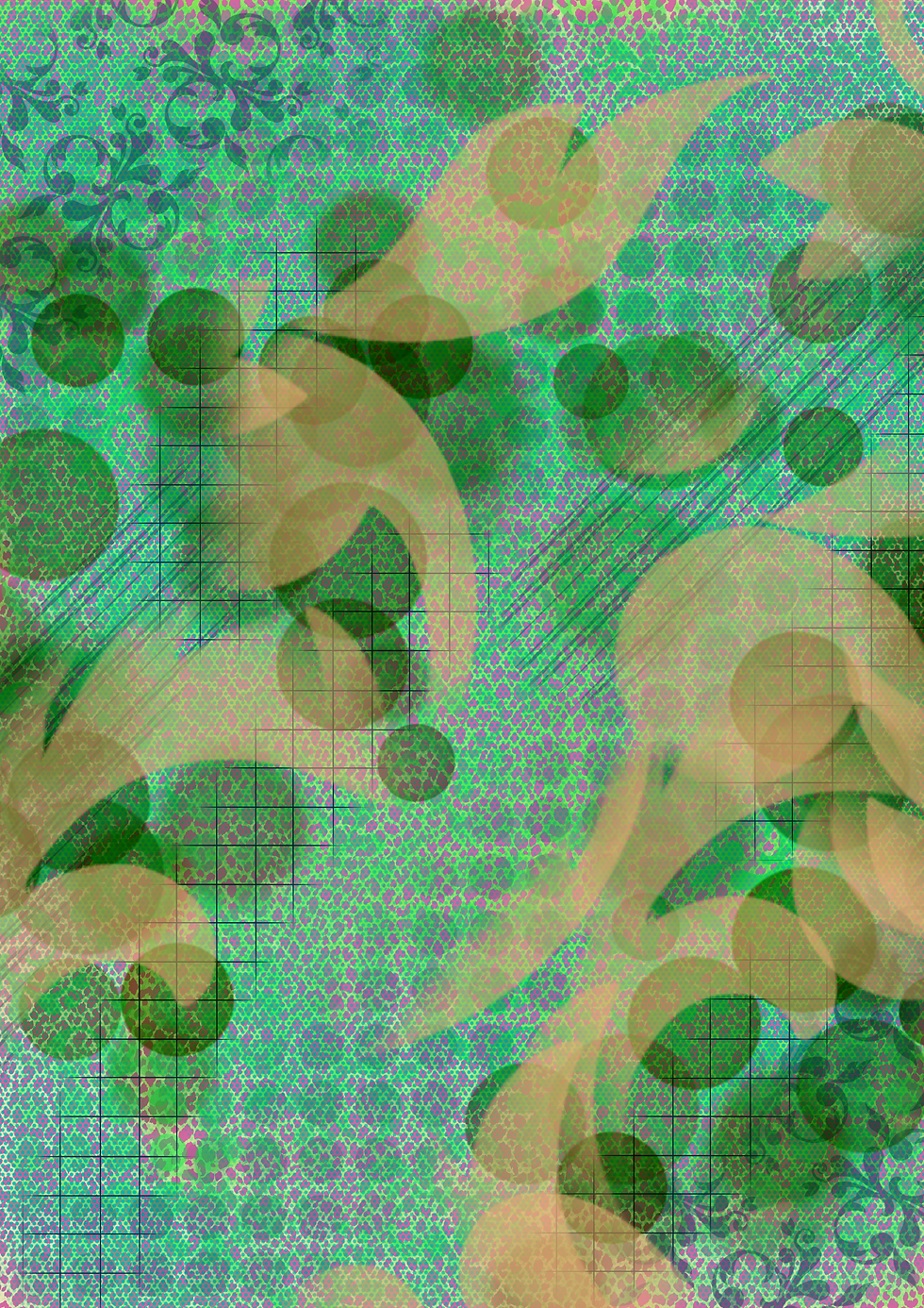 Thumbnail: Green & Yellow Textured Background Papers, Digital Download (Ref: 010 Design)