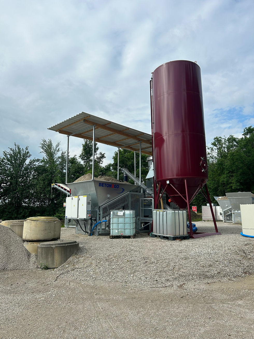 Betontankstelle in Betrieb
