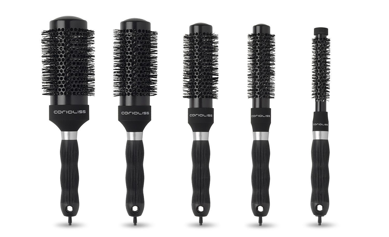 קיט 5 מברשות קוריולס - THE BRUSH BY CORIOLISS BLACK KIT