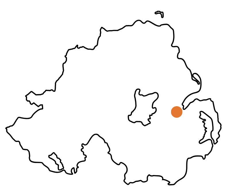 map of northern ireland