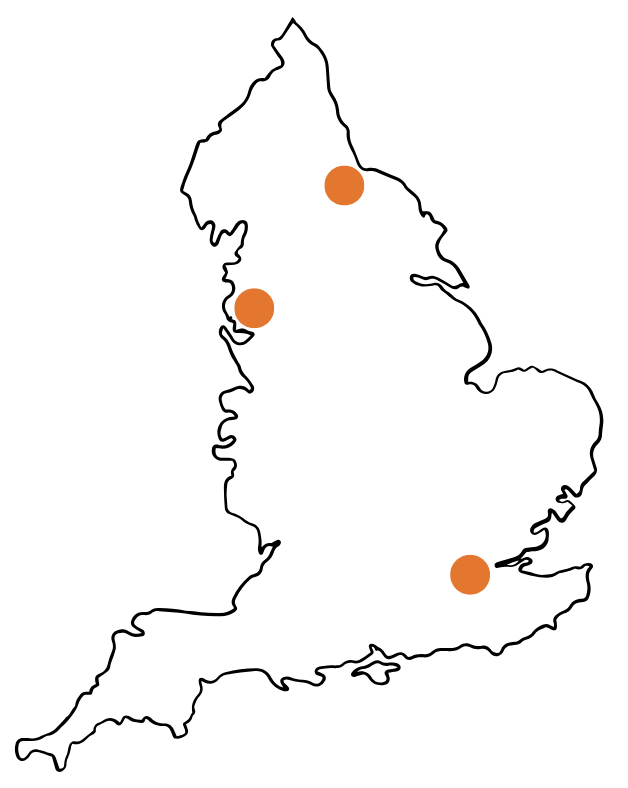 map of england