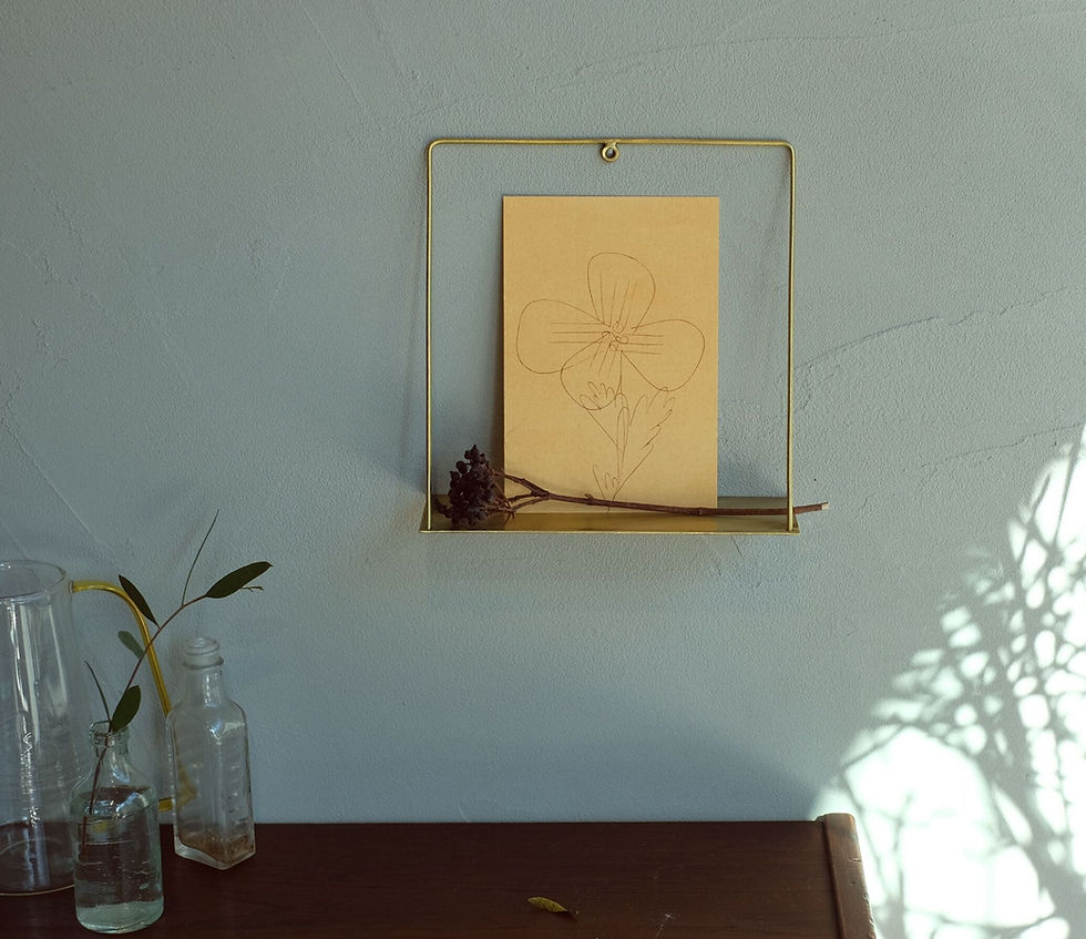 Thumbnail: Wall Brass Shelf