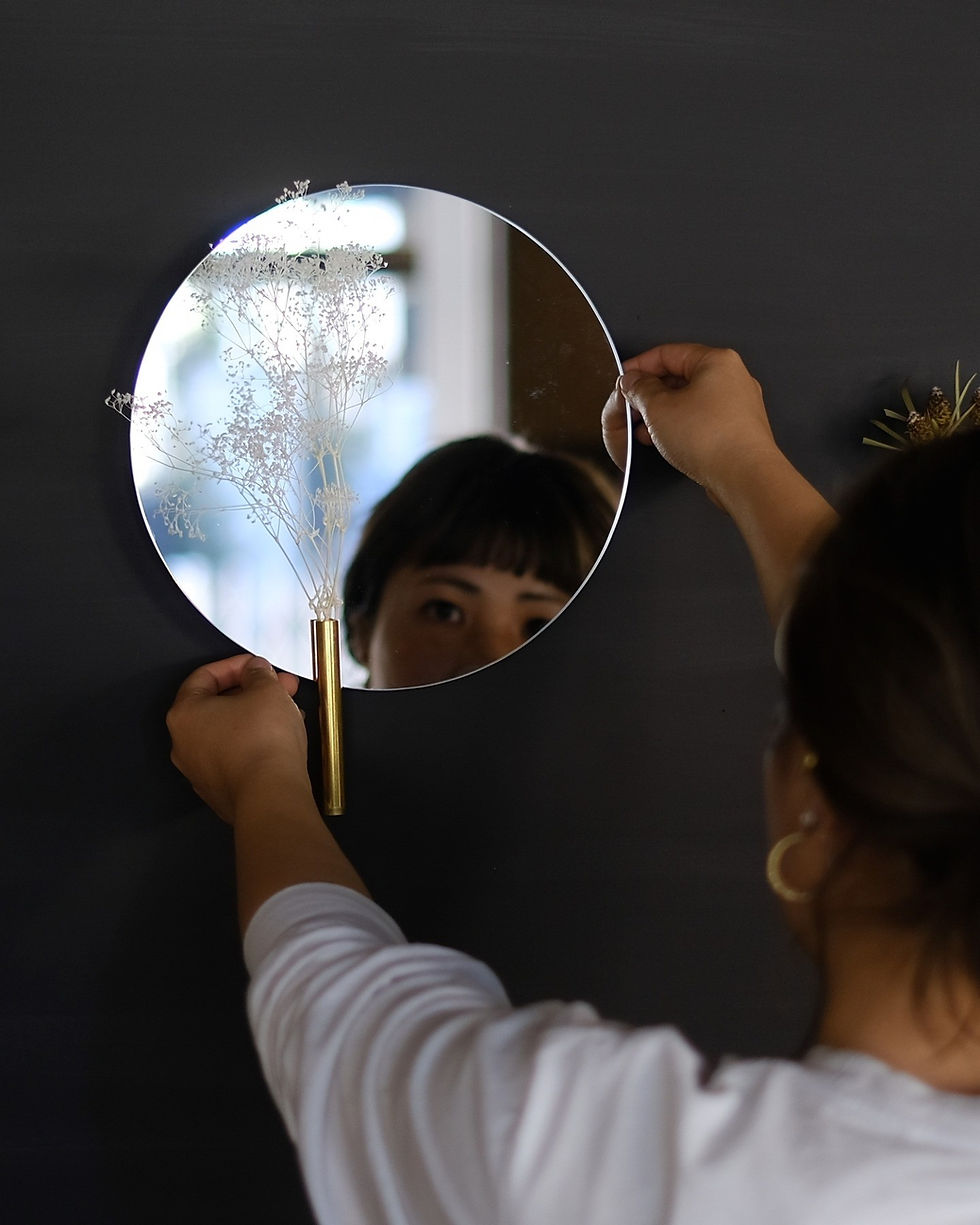 Thumbnail: Brass Blossom Mirror