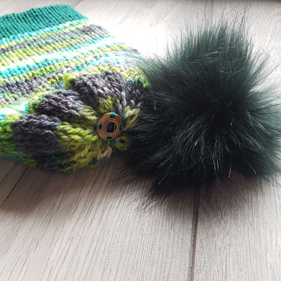 Thumbnail: Handmade Knit Hat - Forest Floor