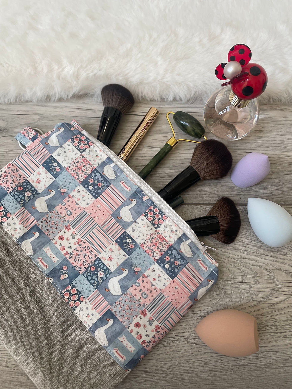 Thumbnail: Handmade Make Up Bag - Silly Goose
